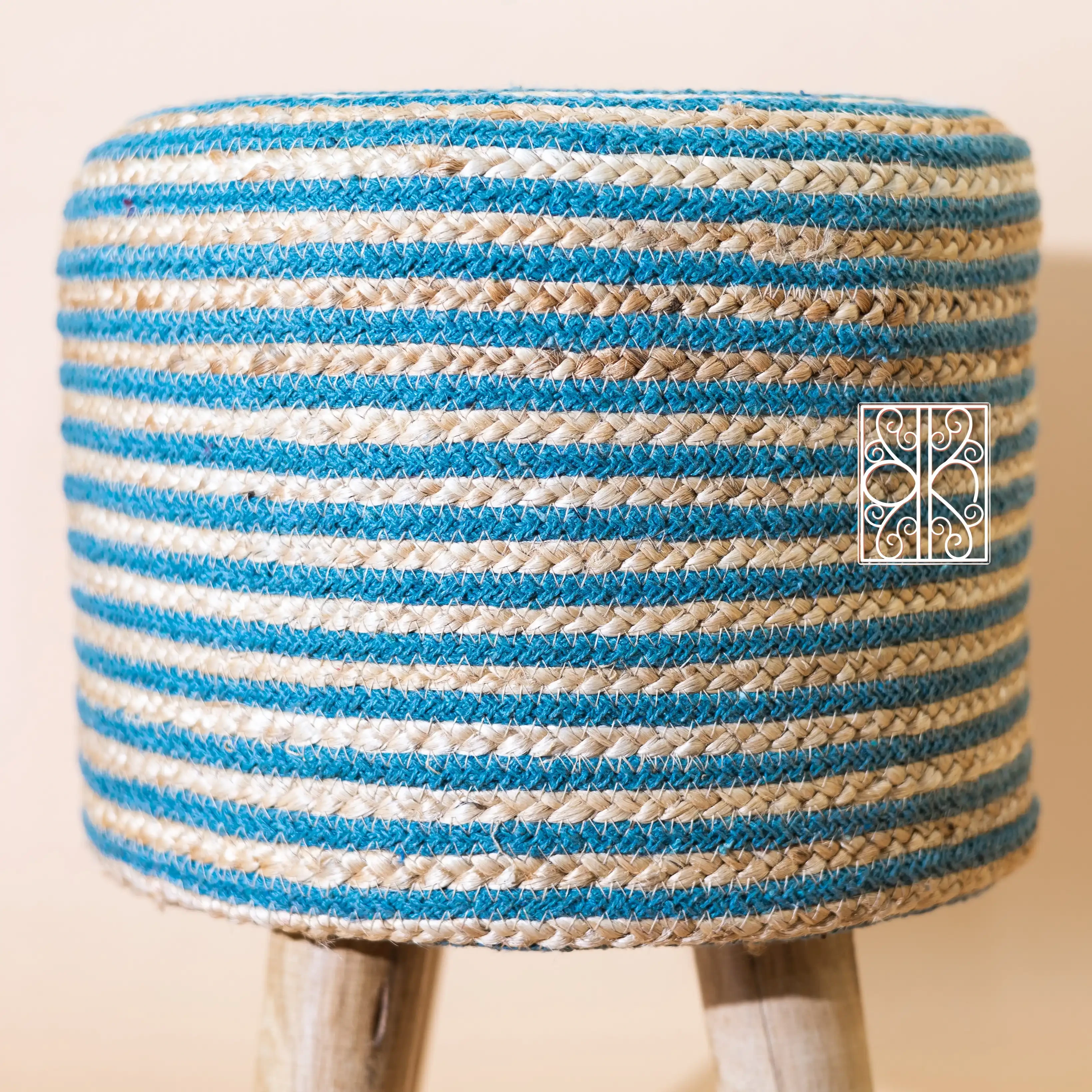 Handwoven Ottoman Stool